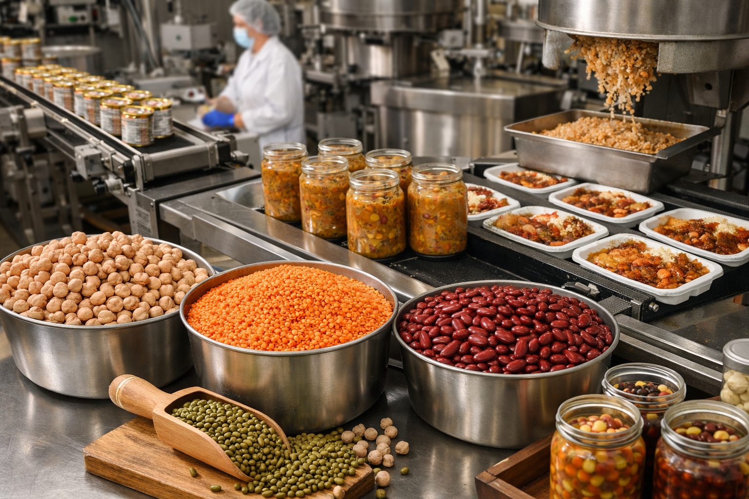 کاربرد حبوبات در صنایع غذایی و تولید محصولات آماده