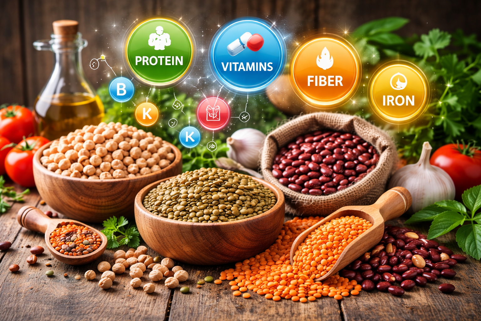 خواص حبوبات و ارزش غذایی بالا برای صنایع سلامت‌محور