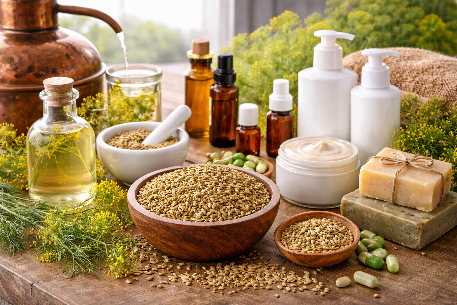 کاربرد رازیانه در صنایع مختلف